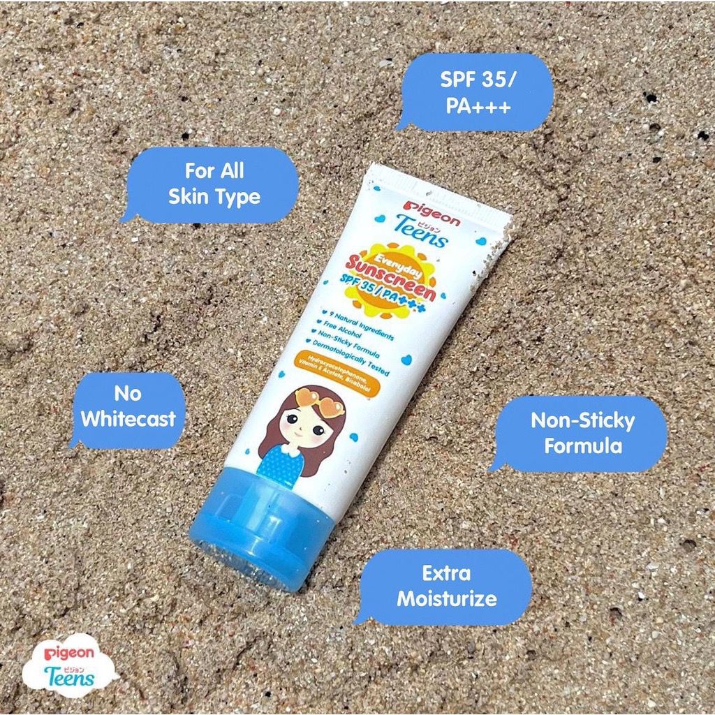 BPOM Pigeon Teens Everyday Sunscreen SPF 35/PA+++ 30ml sunblock sunblok wajah muka