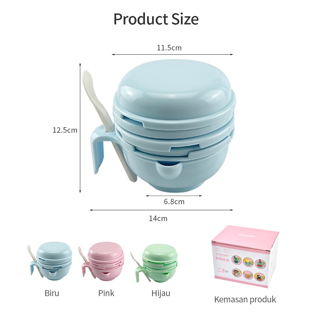 10 pcs Multifungsi Grinding Bowl Baby Food Maker Alat Pembuat Makanan Mpasi Bayi Alat Saring Mpasi Bayi Makanan Mpasi Bayi set