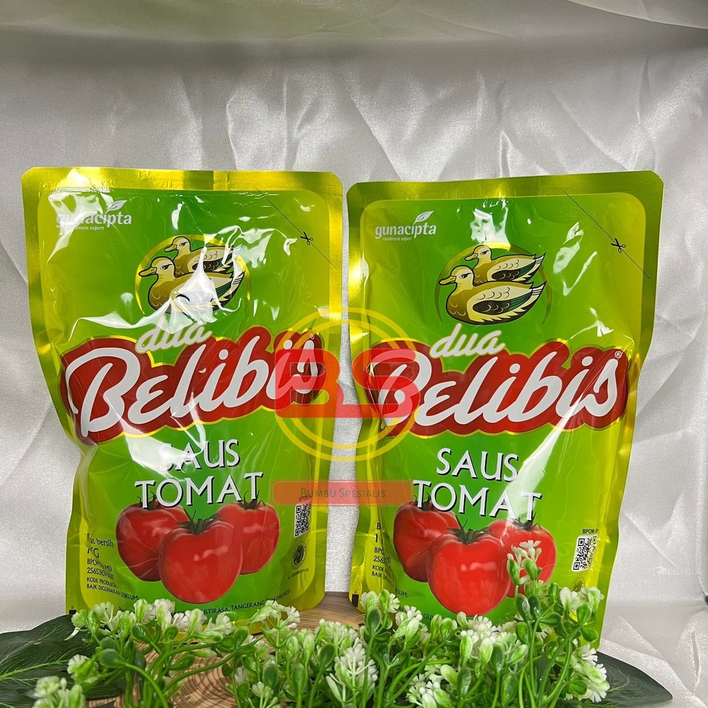 DUA BELIBIS SAUS TOMAT / SAUS TOMAT POUCH 1KG / SAMBAL TOMAT ISI ULANG