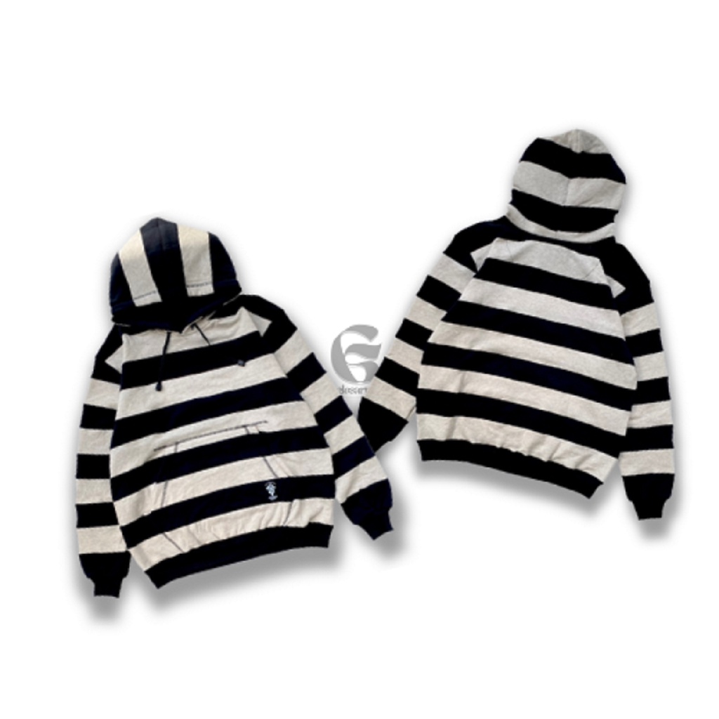Jaket Sweater Hoodie Motif Salur - Hoodie LocalBrand - Sweater Garis-Garis - Jaket Pria Wanita - Hoo