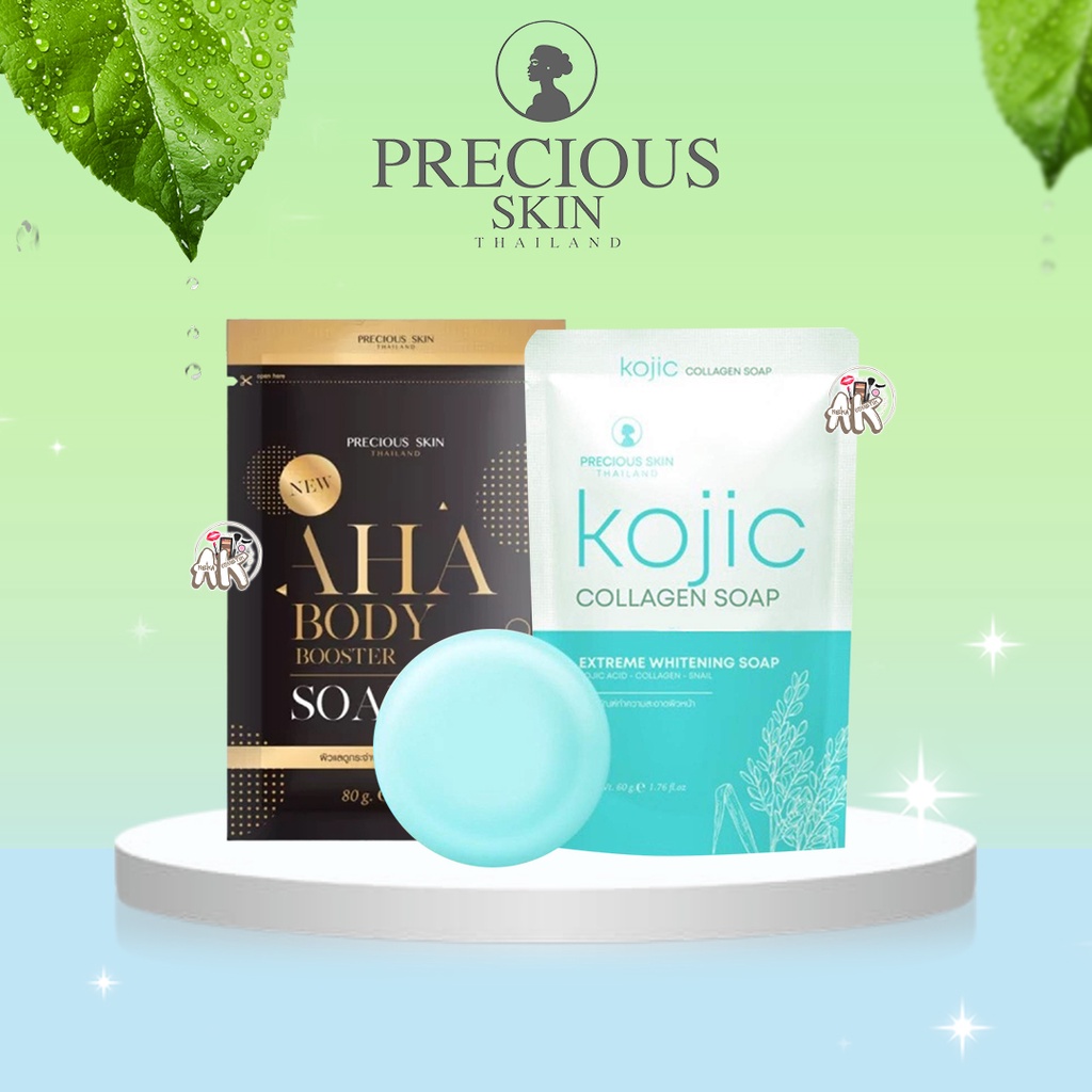 PRECIOUS SKIN SABUN BATANG SERIES ( AHA BODY BOOSTER / KOJIC WHITENING COLLAGEN )