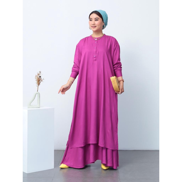 One Set Tunik Rok Rayon Twill Jumbo - 2106.01.129