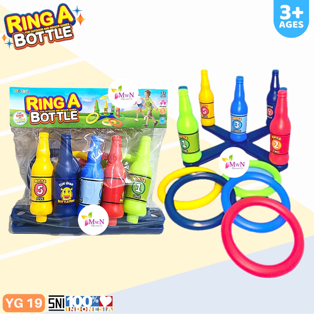 MWN Mainan Ring a Bottle / Lempar Cincin Edukasi Anak YG19