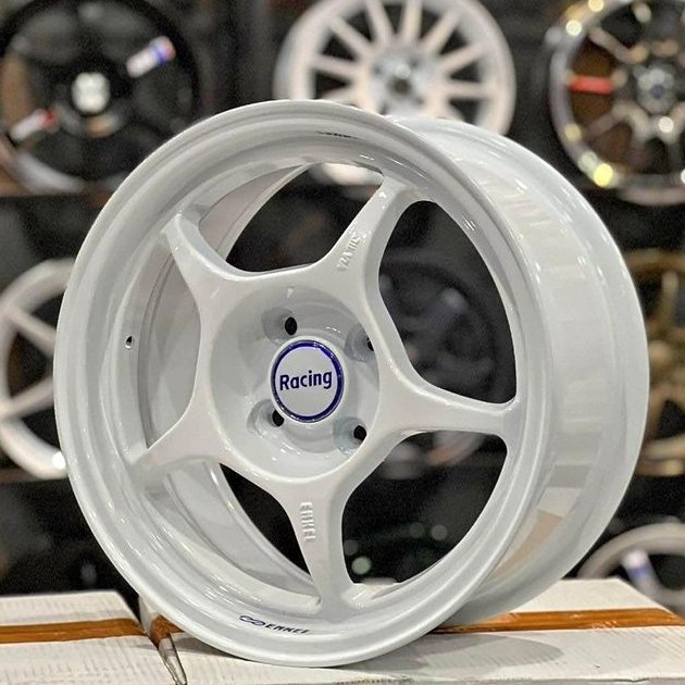 velg racing enkei tulang ring 15 pcd 4x100 mobil freed.swift.jazz.brio