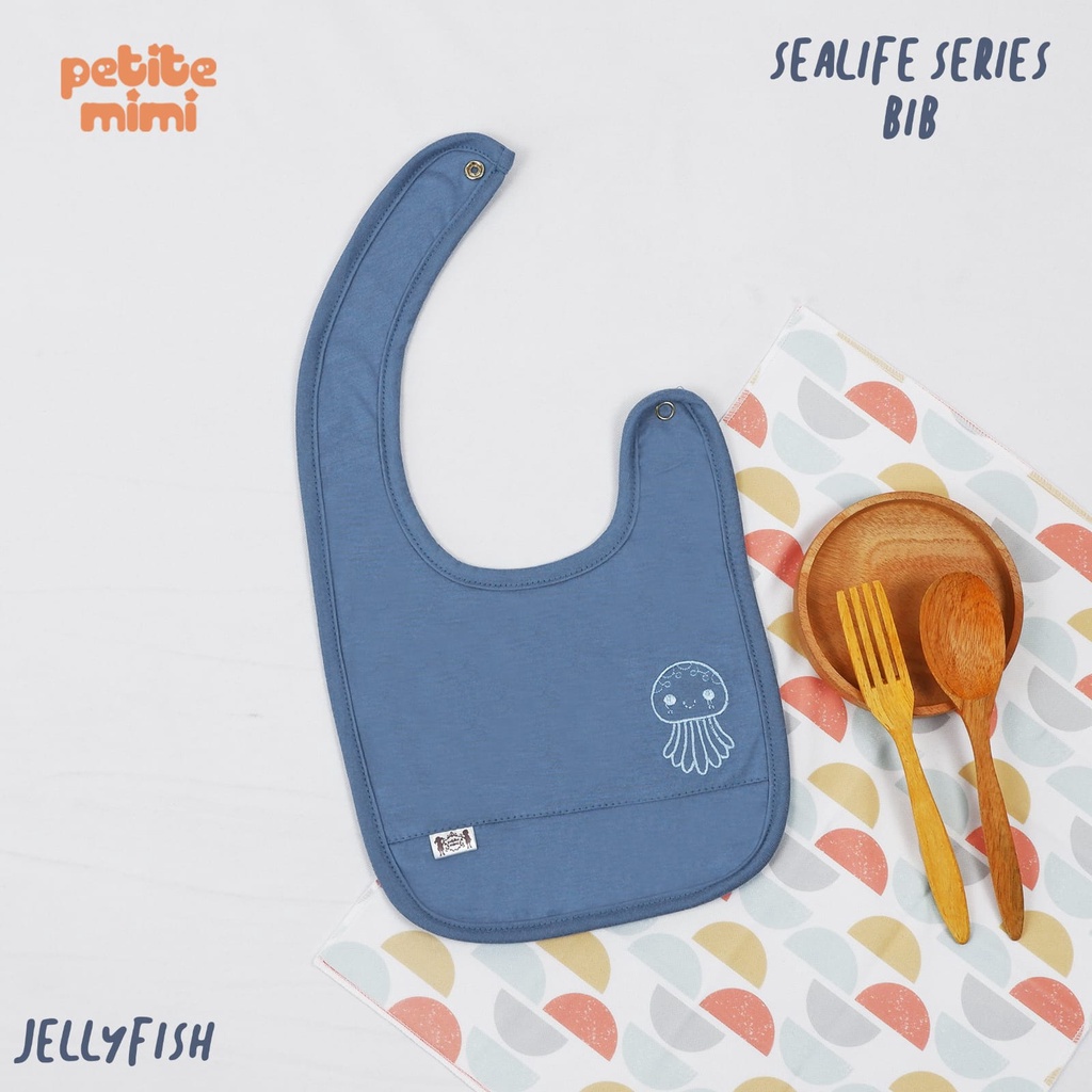 Petite Mimi Sealife Series Bib Celemek Makan Bayi