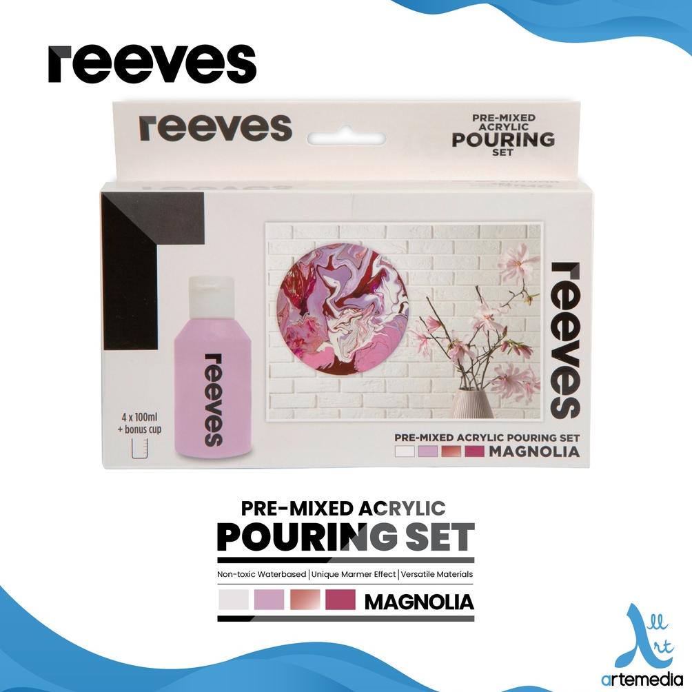 

Cat Akrilik Reeves Pre Mixed Acrylic Pouring Paint Magnolia Color Set