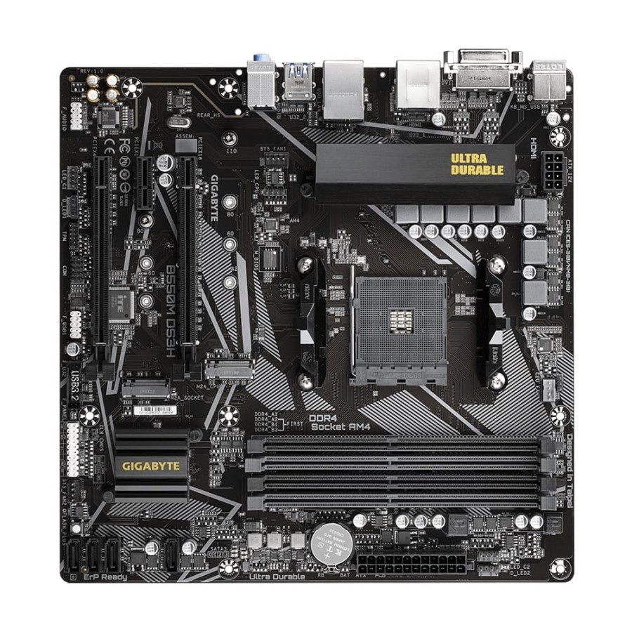 MAINBOARD GIGABYTE B550M-DS3H Socket AM4 GARANSI RESMI 3 TAHUN