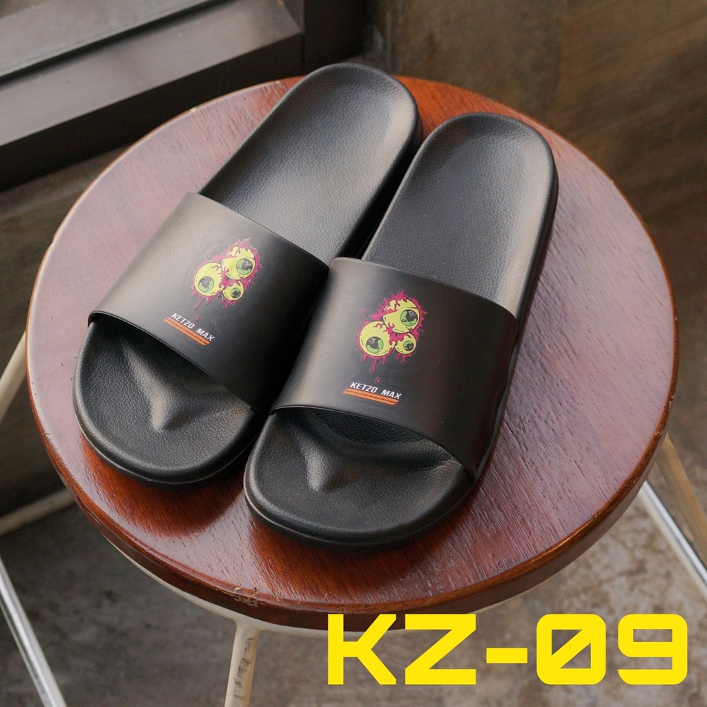 Sandal Selop Bahan Karet Design Simple Sandal Slop Pria Ketzo Max original ( KZ09 - KZ15 )