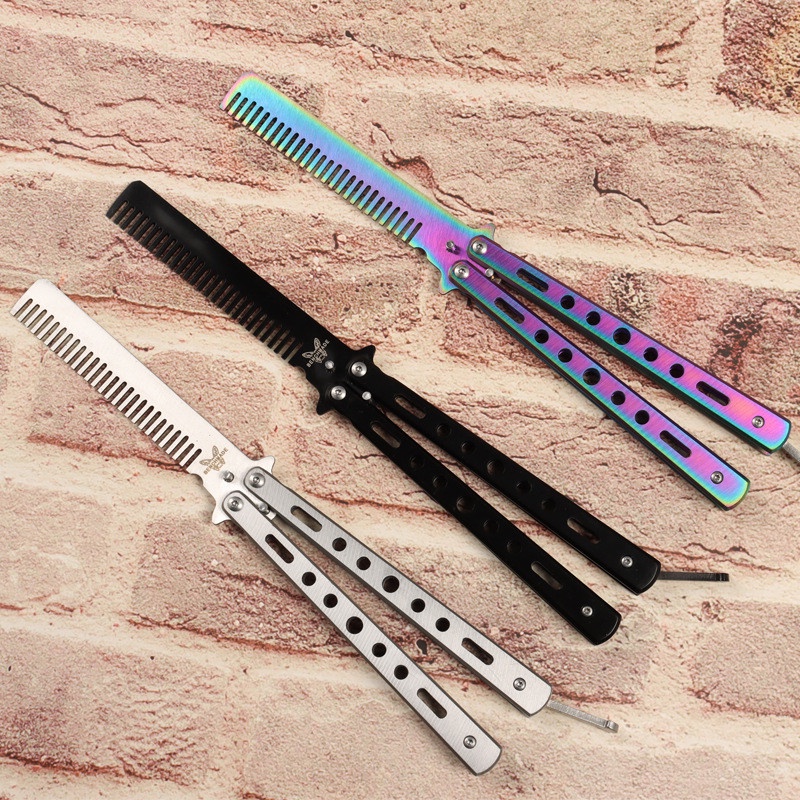 YGRETTE - BALISONG SISIR BUTTERFLY KNIFE UNTUK LATIHAN FOR TRAINING PISAU LIPAT KUPU KUPU