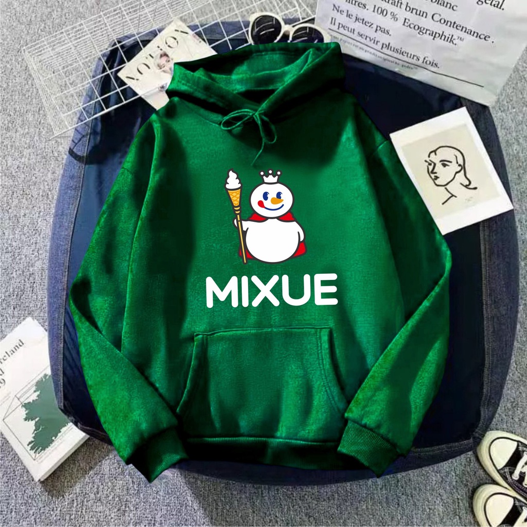 FenishaStore MIXUE ICE CREAM Viral Sweater Hoodie Wanita Size M-L-XL-XXL Bisa Bayar Ditempat COD