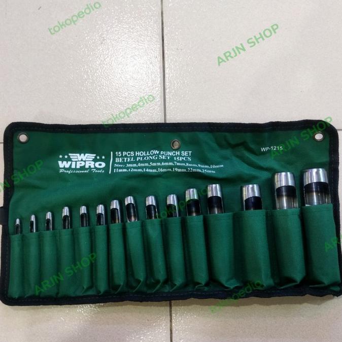 

Alat pembolong gasket kulit set 12 pcs merk WIPRO