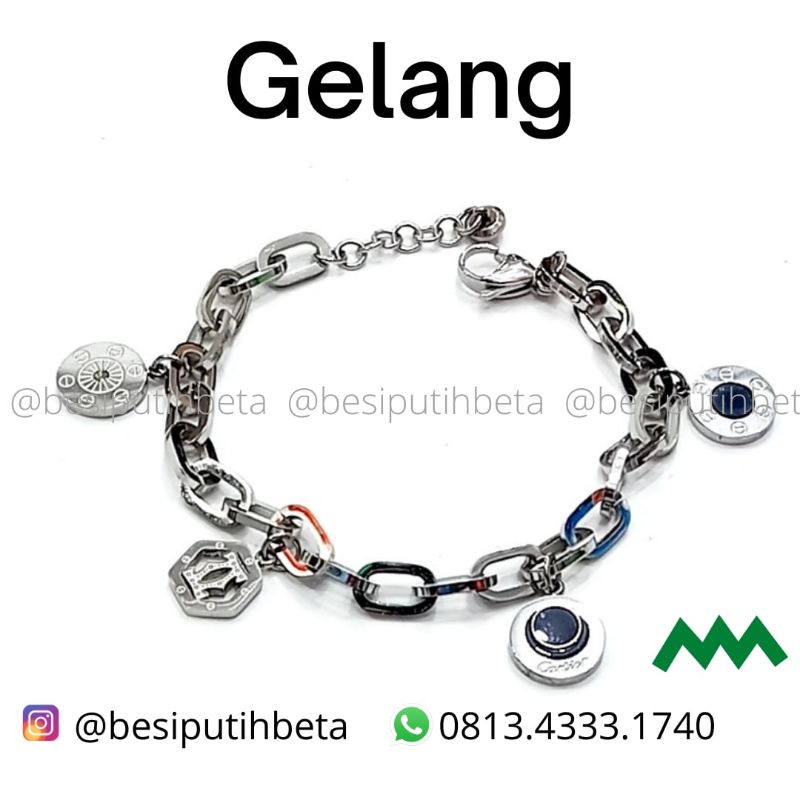 Gelang besi putih asli/ gelang besi putih ambon