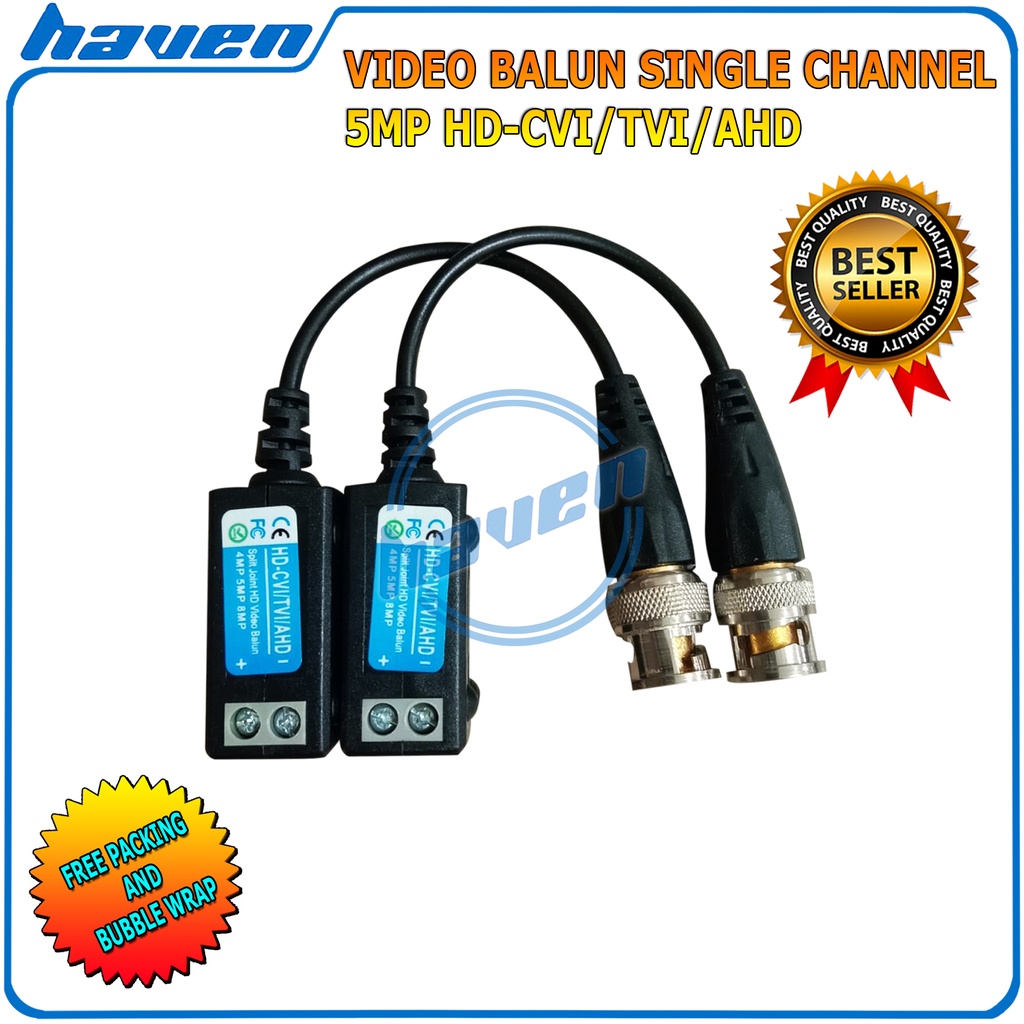 Video Balun Passive 5MP / Video Balon CCTV 5MP AHD/HDCVI/HDTVI