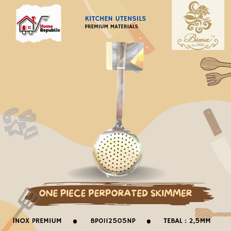 Bima mie skimmer sutil masak centong sodet full stainless BP0112505NP