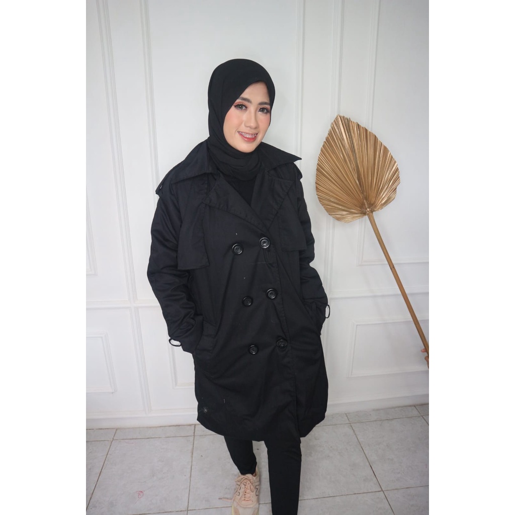 Deff Long Coat Wanita Jaket Coat wanita