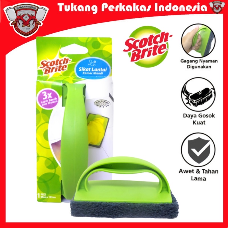 Scotch brite 3M Sikat lantai pad kamar mandi ID-40