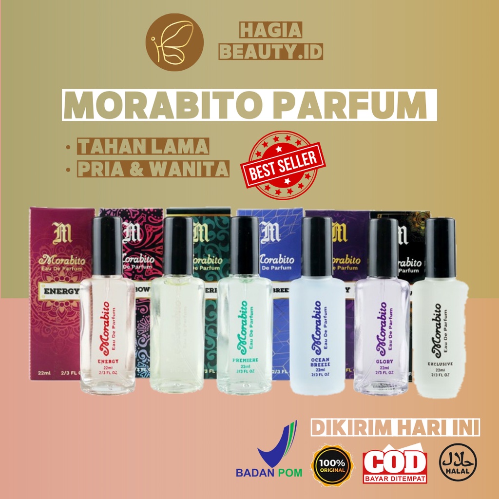 BISA COD - PARFUM CEWEK COWOK MURAH TAHAN LAMA WANGI LEMBUT - BISA DIBAWAH BAWAH DALAM DOMPET Morabito Mini Eau de Parfume 22ml - wangi lembut dan tahan lama