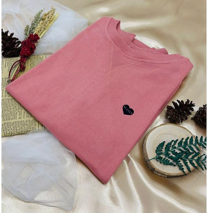 MENARIK T-Shirt (SWEATER POLOS) - Sweater nevada POLOS Wanita // Sweater Cewek Love // Kaos Atasan C