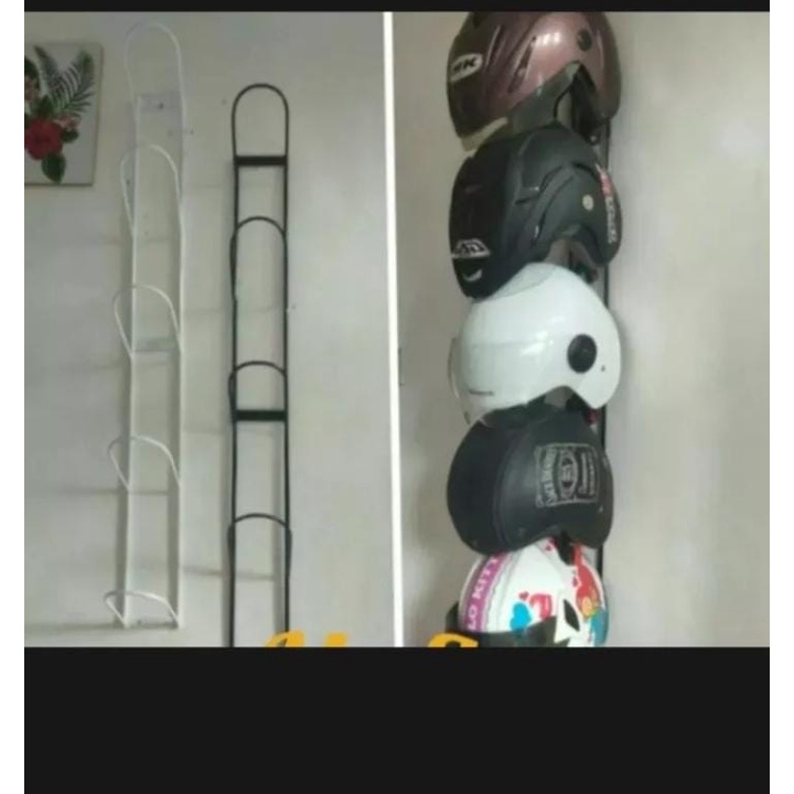 RK RAK GANTUNGAN HELM 5 SUSUN/RAK HELM BESI 5 SUSUN