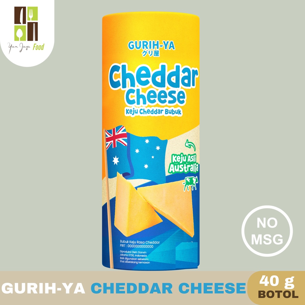 Gurih-Ya Bumbu Tabur Keju / Parmesan Cheese / Romano Cheese / Cheedar Cheese 40g