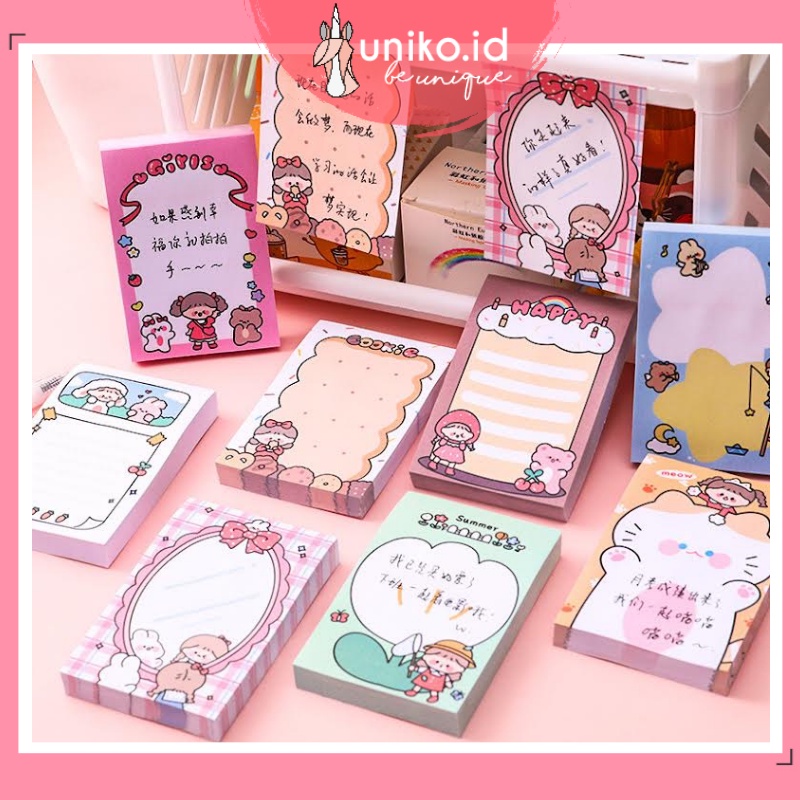 UNIKO.ID STICKY NOTE SET / MEMOPAD / STICKY NOTE LUCU