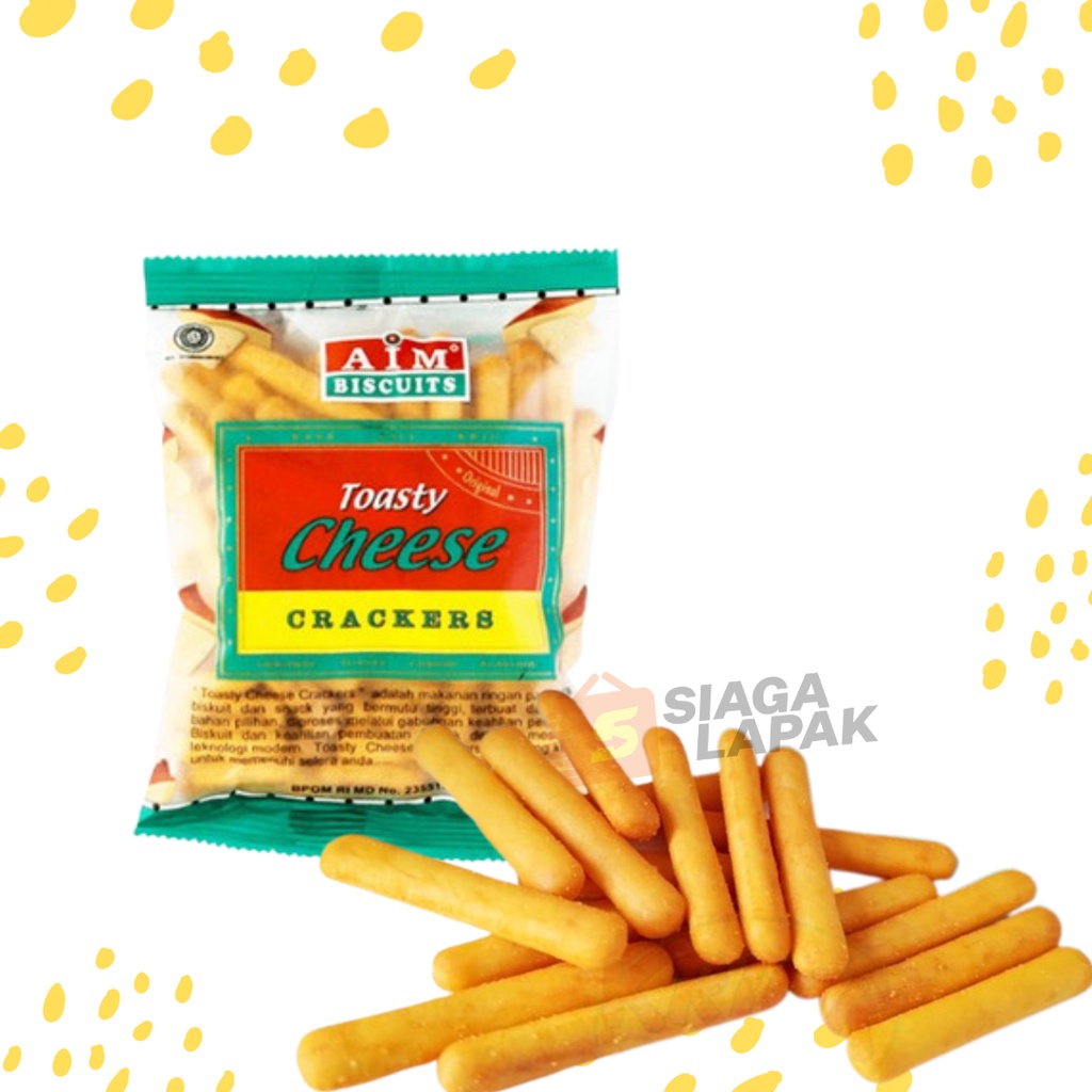 Biskuit Stik Keju Toasty Cheese Crackers 80 gr AIM Biscuit
