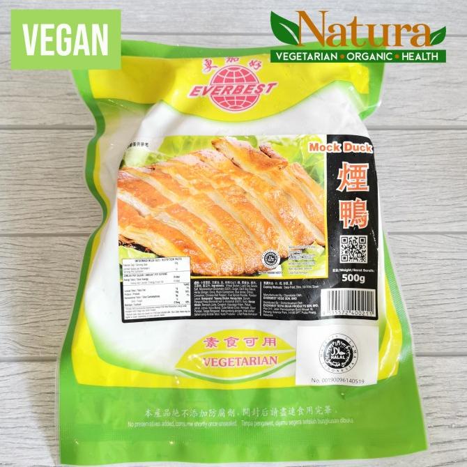 

Everbest Mock Duck 500gr Daging Bebek Vegetarian Vegan Beku hr502