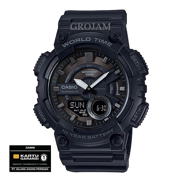 CASIO AEQ 110W AEQ-110W ORIGINAL GARANSI RESMI