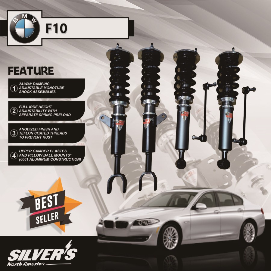 Aksesoris Suspensi SILVERS Neomax Coilover BMW F10 5Series