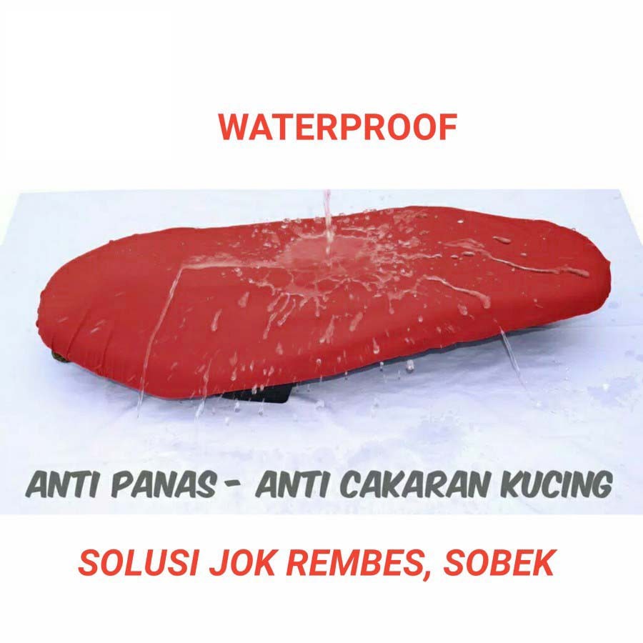 Cover Jok sarung Jok Motor universal Waterproof Anti Air Anti Kucing - Hitam, Besar