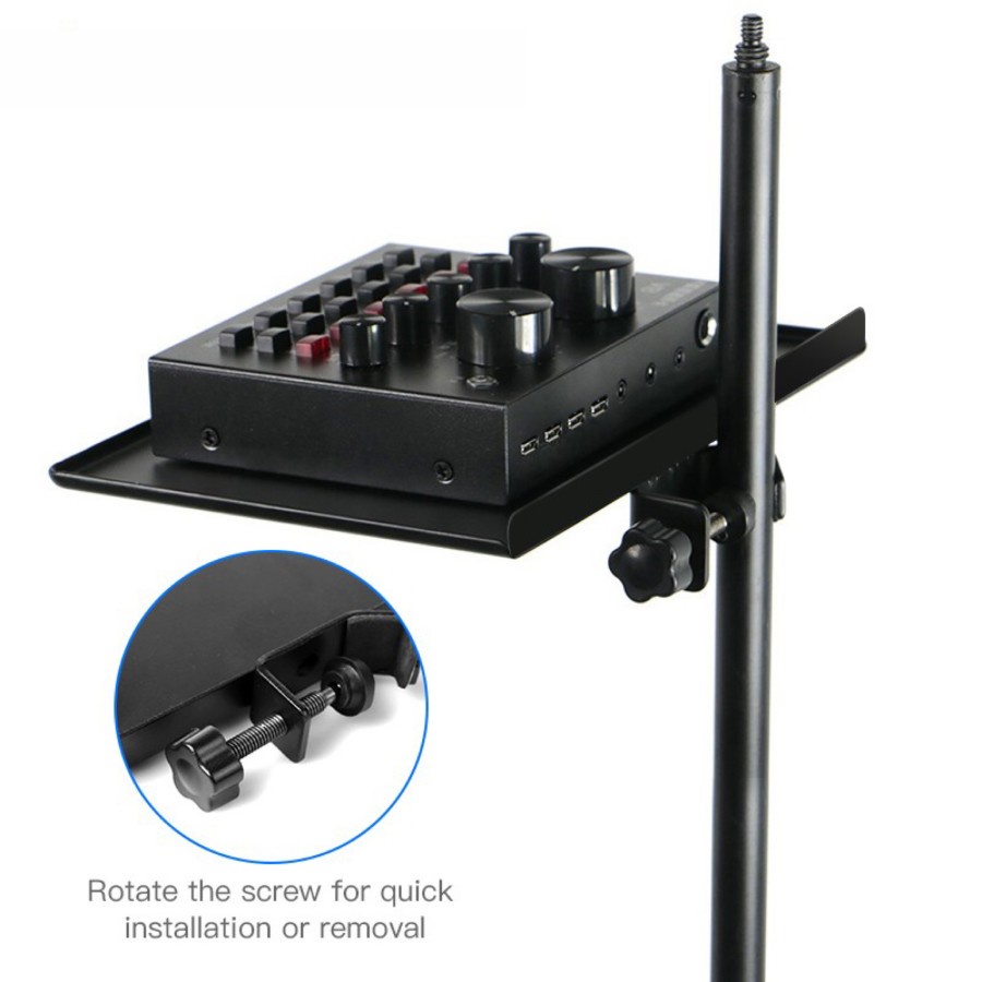 Tray Tripod Tripod Sound Card Tray Clamp Holder Tray Rack Stand