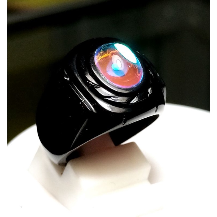 Cincin Ring Tanduk Kerbau Kalimaya india dimensi batu 12x10x5mm