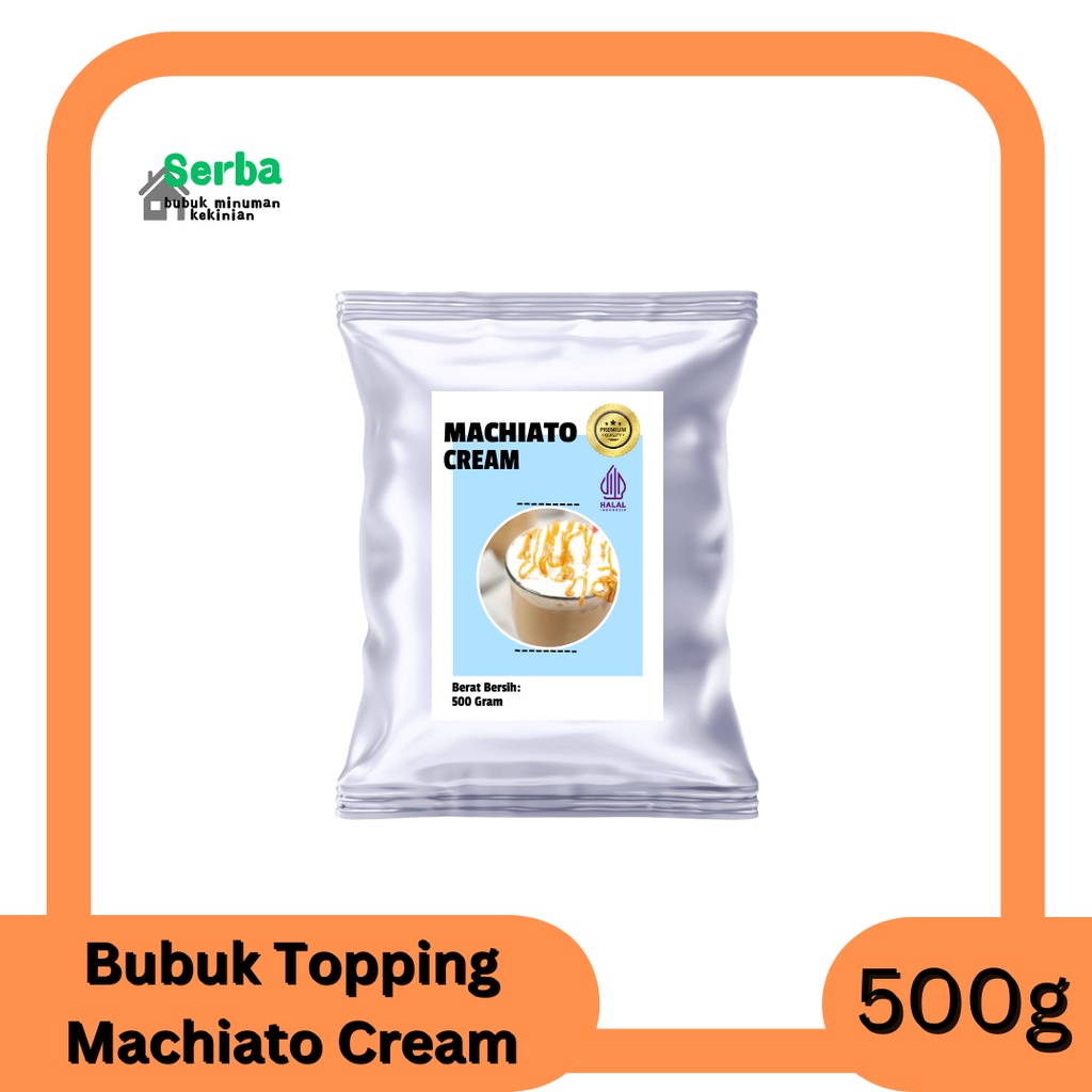 

Bubuk Topping Minuman Machiato Cream 500gr / Toping Krim
