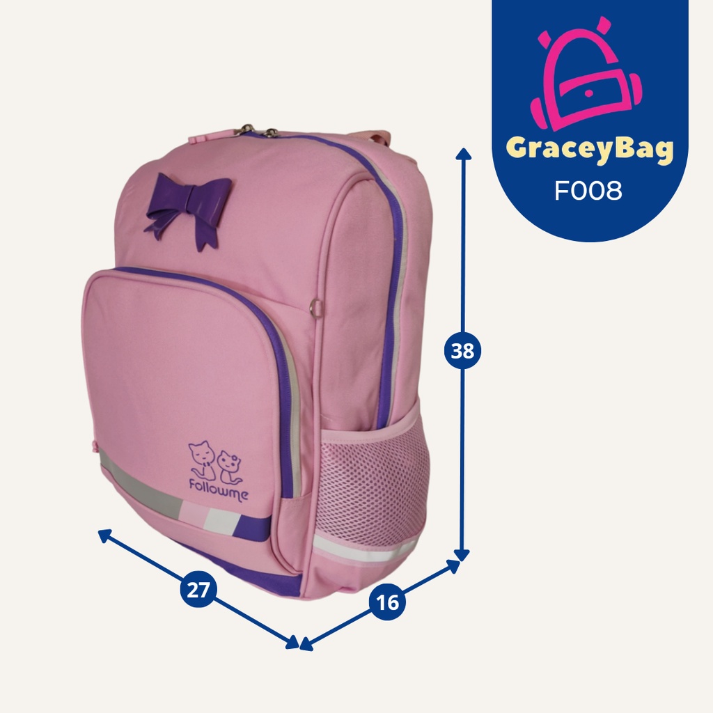 GB-F008 Tas Ransel Anak Perempuan Cordura Premium Import