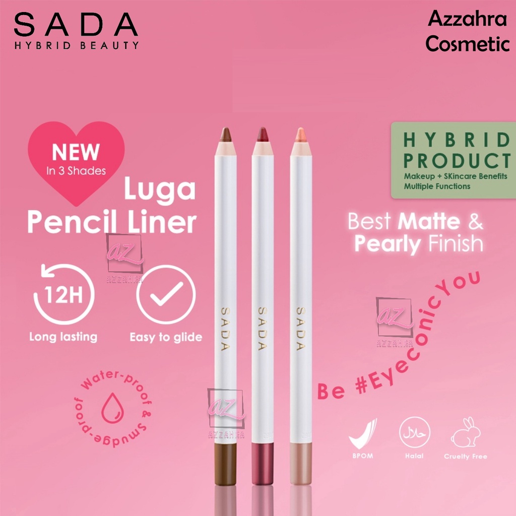 SADA Luga Accentuating Pencil Liner - New Shades Launching Waterproof Smudgeproof Tahan Lama