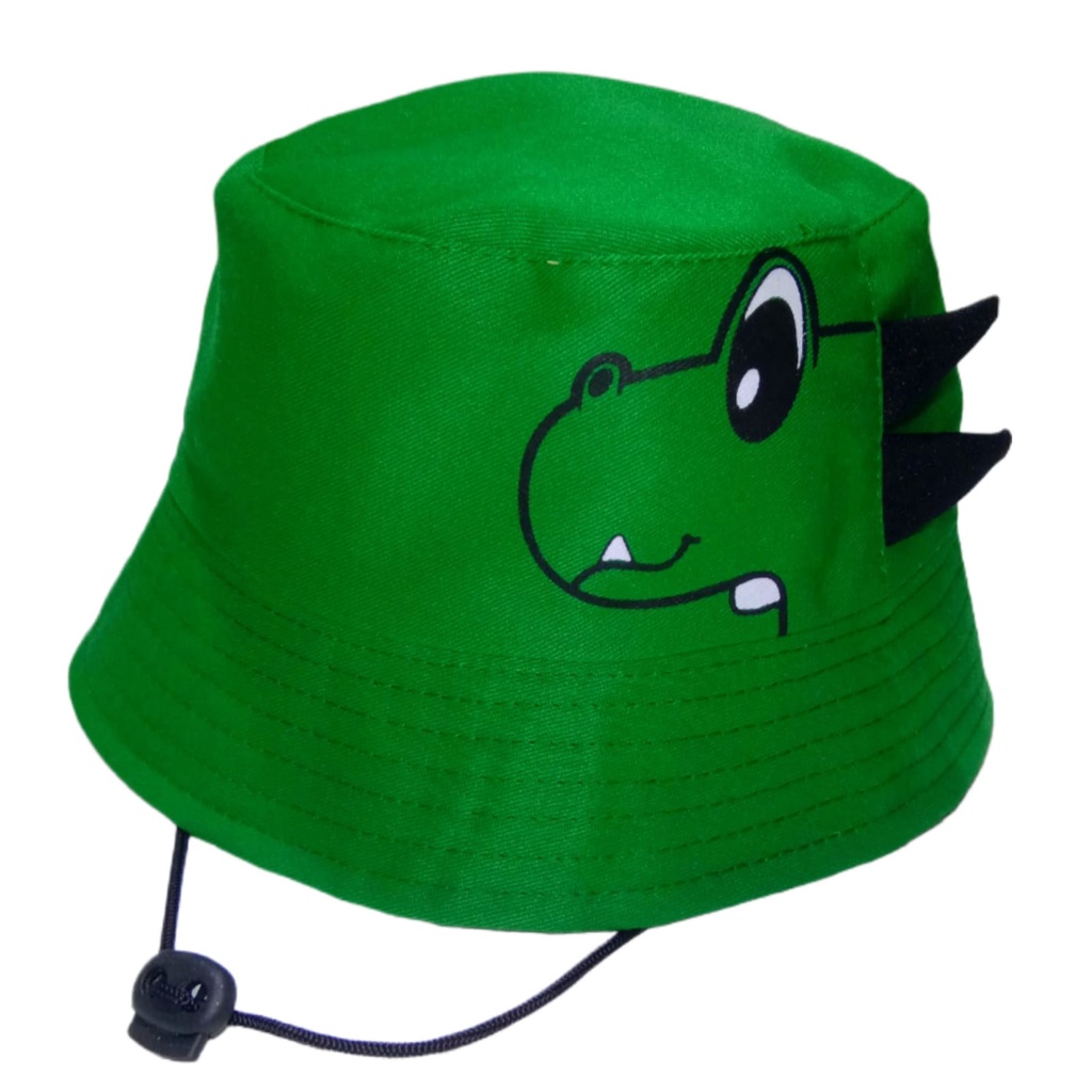 BUCKET HAT DINO TOPI BUCKET DINO USIA 1-8 TAHUN MODEL LUCU IMUT KUALITAS PREMIUM