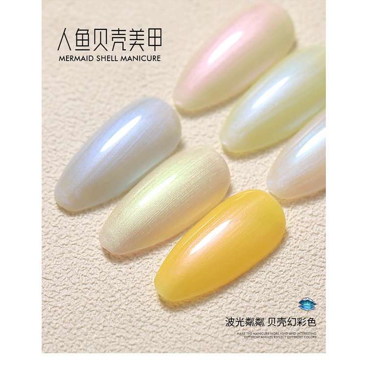 [Original] 2023 AS NAIL POLISH UV GEL POLISH MERMAID SHELL MANICURE Premium Tahan Lama | Kutek Gel UV | UV GEL POLISH