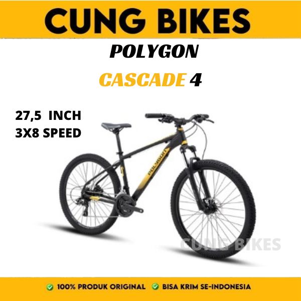 Sepeda Gunung MTB 27.5 Polygon Cascade 4