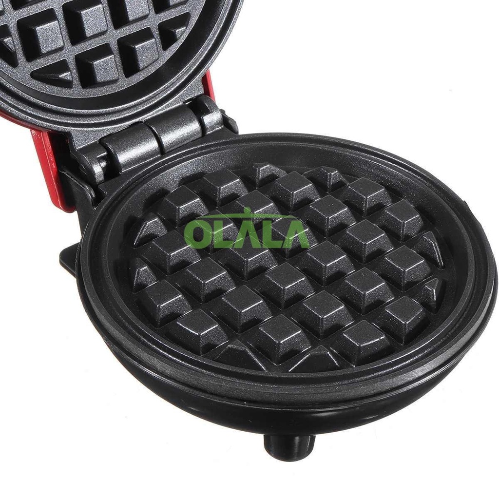 MINI MAKER WAFFLE ELEKTRIK MESIN PEMBUAT WAFFLE PIZZA SANDWICH MINI ANTI LENGKET WP-MK03