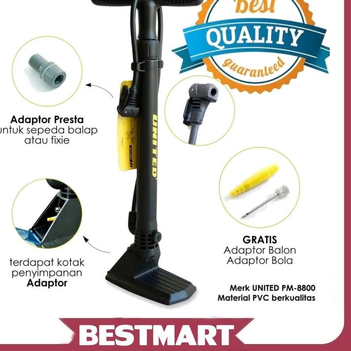 ♨ Pompa Angin Sepeda United / Pompa Angin / Pompa Ban / Pompa Motor ☁