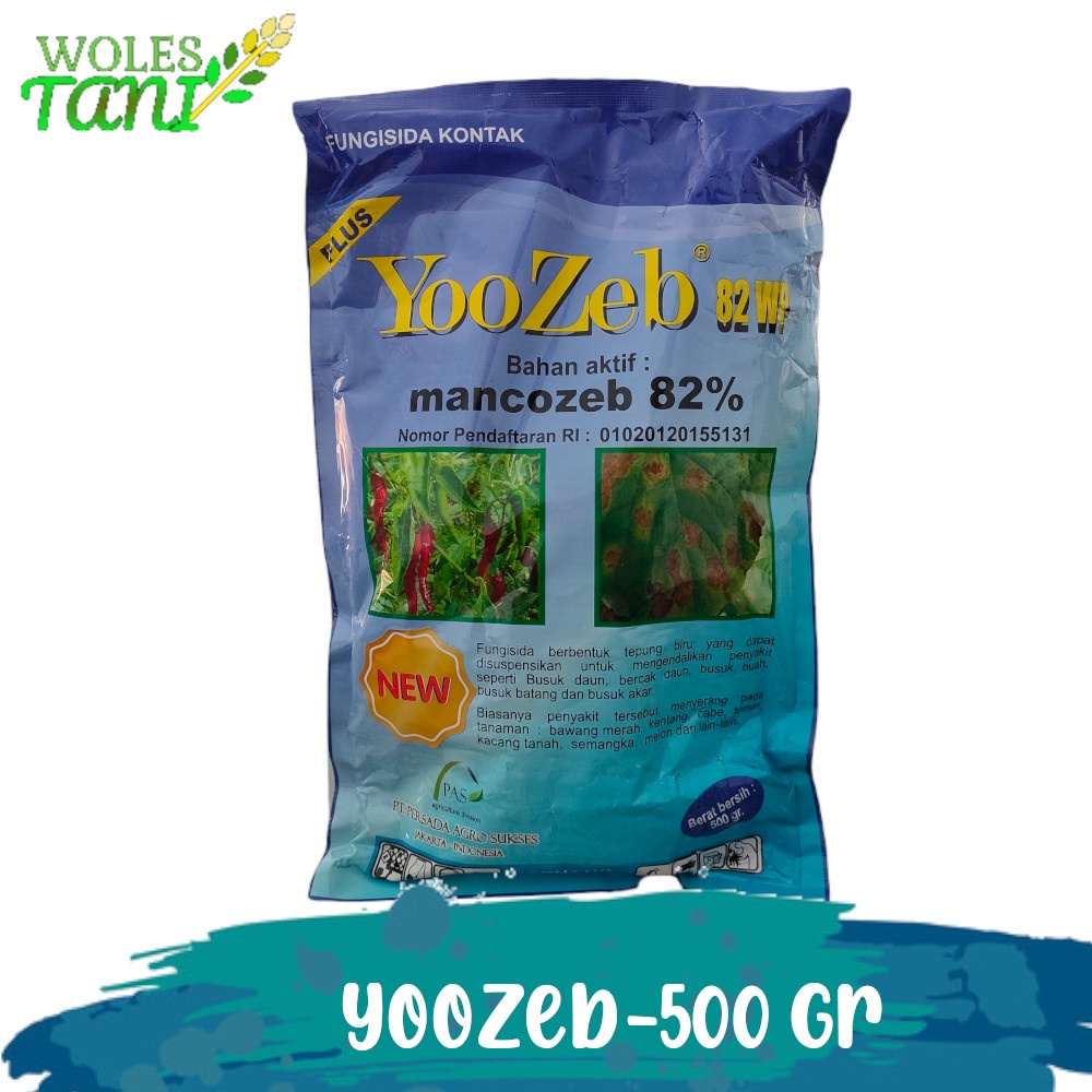 Yoozeb 500 Gram Mankozeb Biru Fungisida Karat Daun