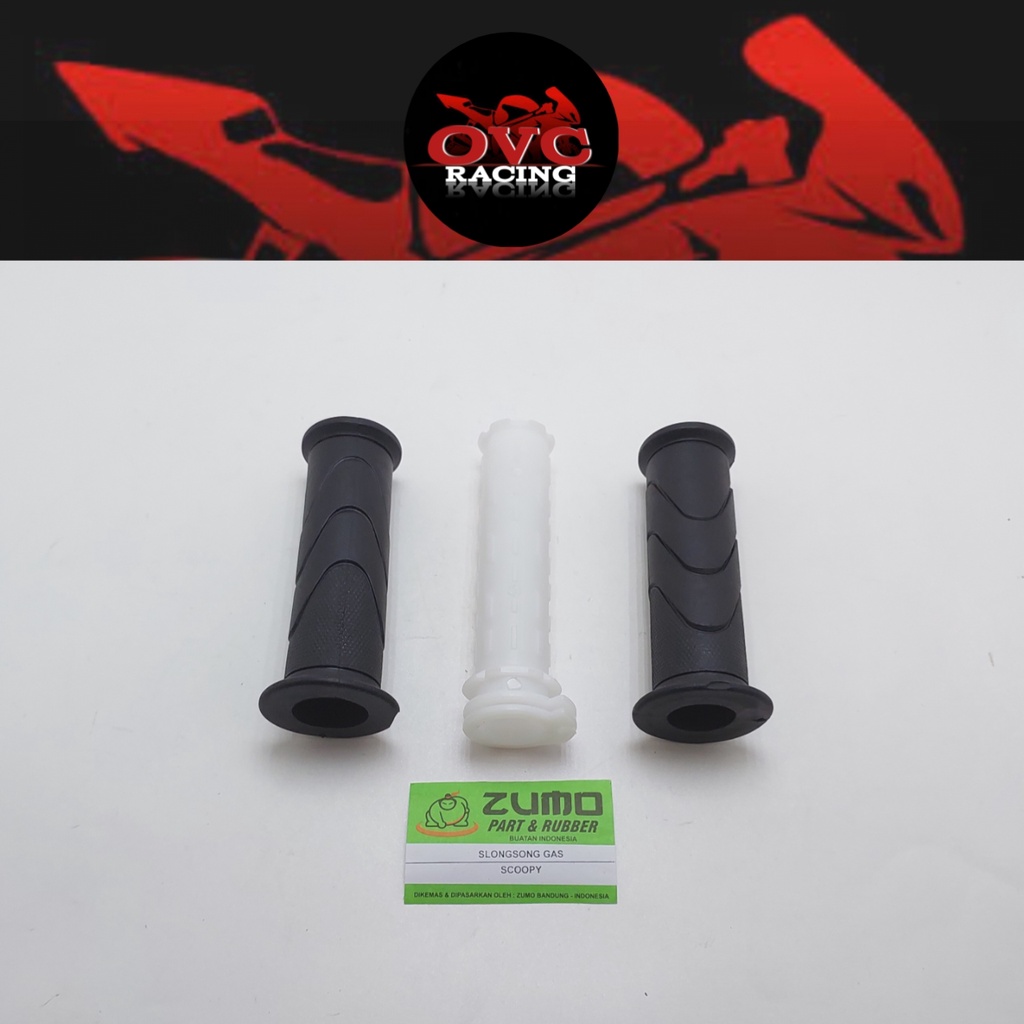 Selongsong Pipa Gas dan Handgrip Scoopy - Paket Handgrip + Selong song Honda Scoopy Beat Vario Dll