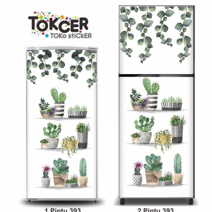 HRG DISKON Stiker Kulkas 1 dan 2 Pintu Variasi KAKTUS