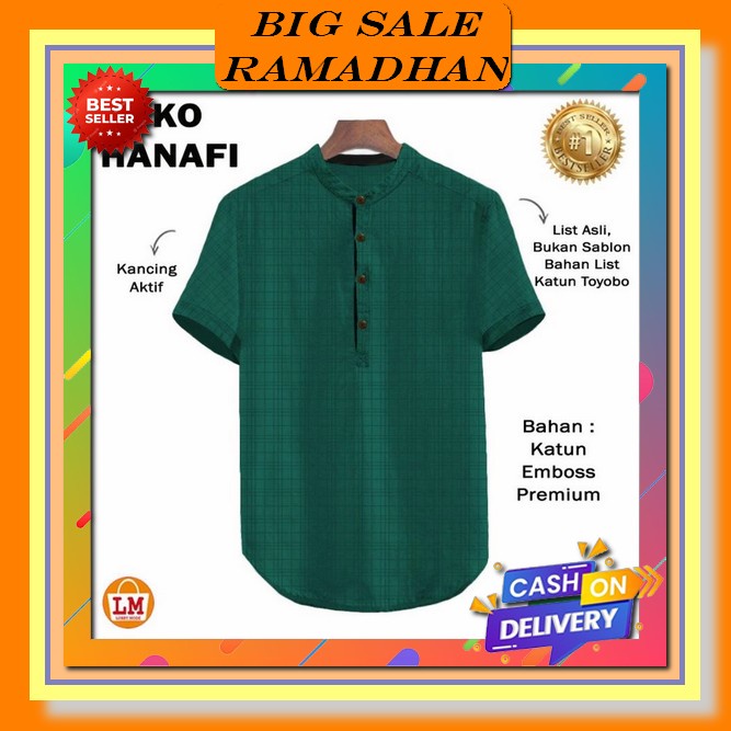 Baju Muslim Pria Terbaru Kurta Lengan Pendek Kobata Terbaru 2023 / Busana Muslim Pria Lengan Pendek 