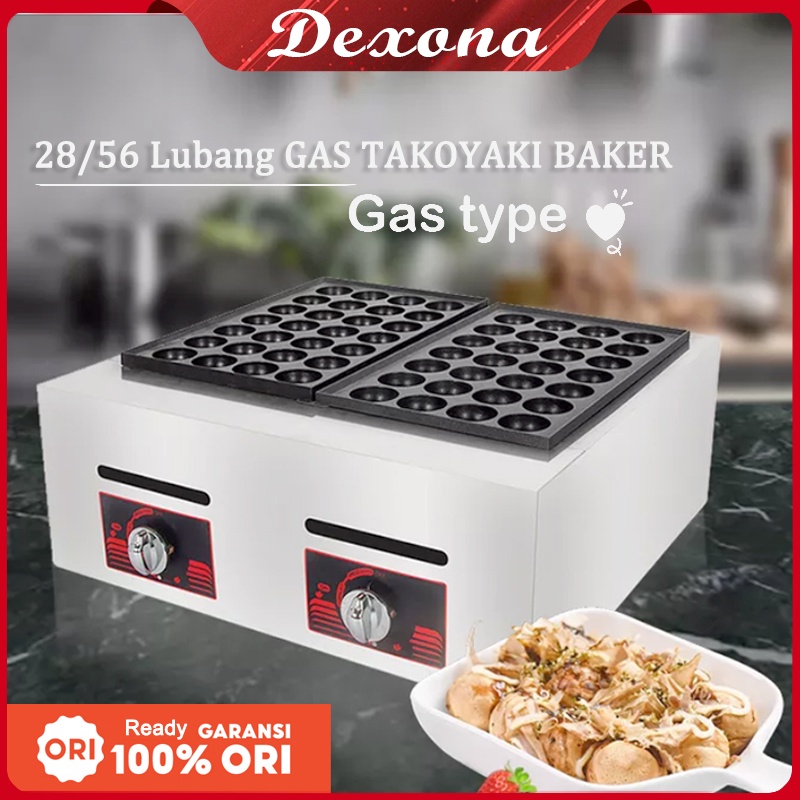 ⭐Newest⭐28/56 Lubang GAS TAKOYAKI BAKER / MESIN PEMBUAT TAKOYAKI / MESIN CETAKAN KUE CUBIT / Panci Bakso
