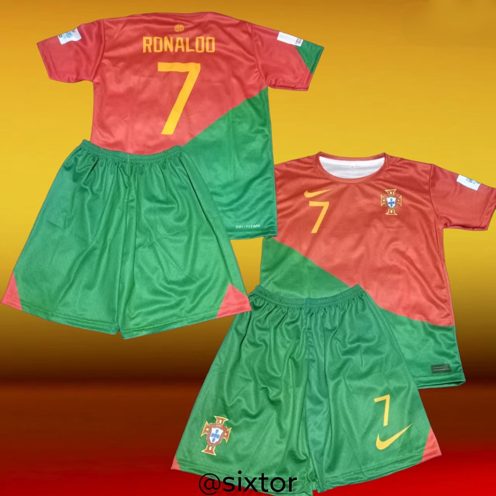 JERSEY PORTUGAL HOME RONALDO STELAN ANAK BOLA PIALA DUNIA