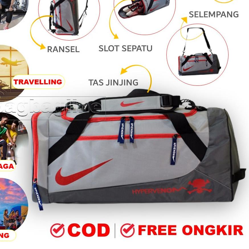 12.12 sale TAS TRAVEL  DUFFLE GYM OLAHRAGA BAJU PAKAIAN FOLDABLE JINJING MUDIK DUFFEL TREVEL BAG JUM