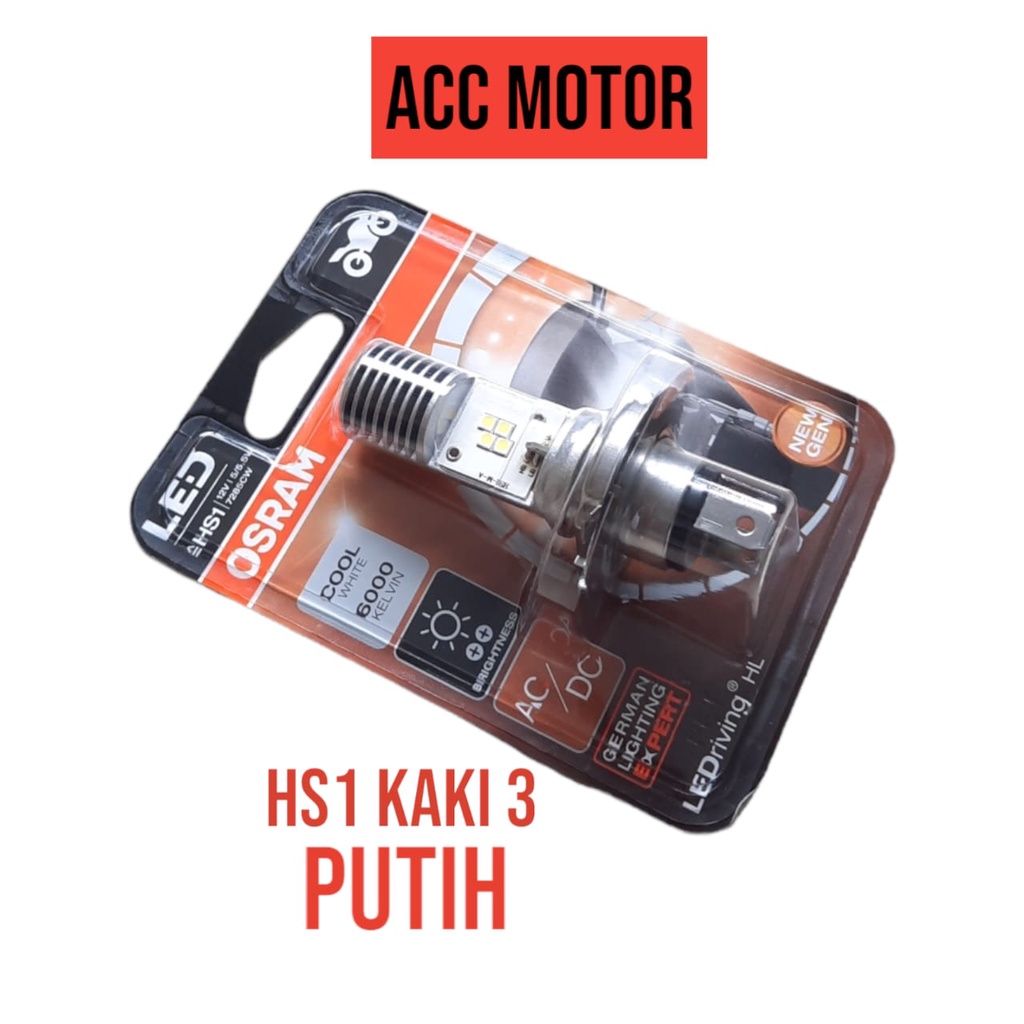 Lampu Motor LED Honda Scoopy FI - PCX - Verza - MegaPro - Tiger - CRF - CB150 - CBR150 - OSRAM HS1 A