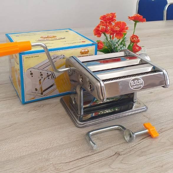 ✵ Gilingan Mie Manual Stainless Pasta Maker Stainless Mesin Pembuat Mie ♡