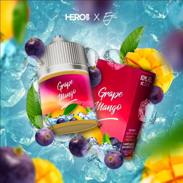 LIQUIDS 60ML GRAPE MANGO 3MG